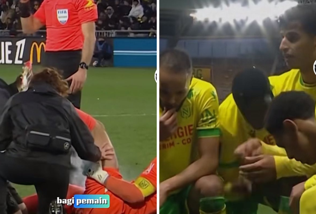 Viral! Kiper FC Nantes Diduga Pura-pura Cedera supaya Teman Setim Bisa Buka Puasa