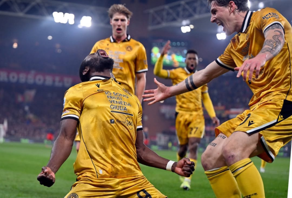 Genoa vs Udinese 0-2 Udinese Bungkam Tuan Rumah di Menit Akhir
