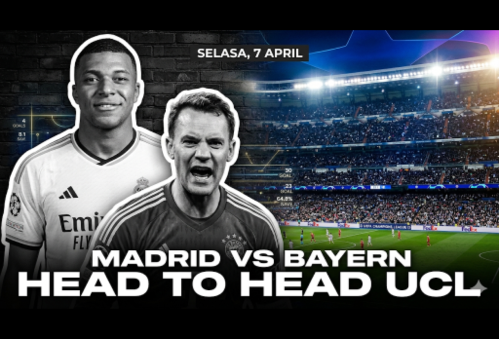 Head to Head Real Madrid vs Bayern Munchen Selasa 7 April di Perempat Final Liga Champions