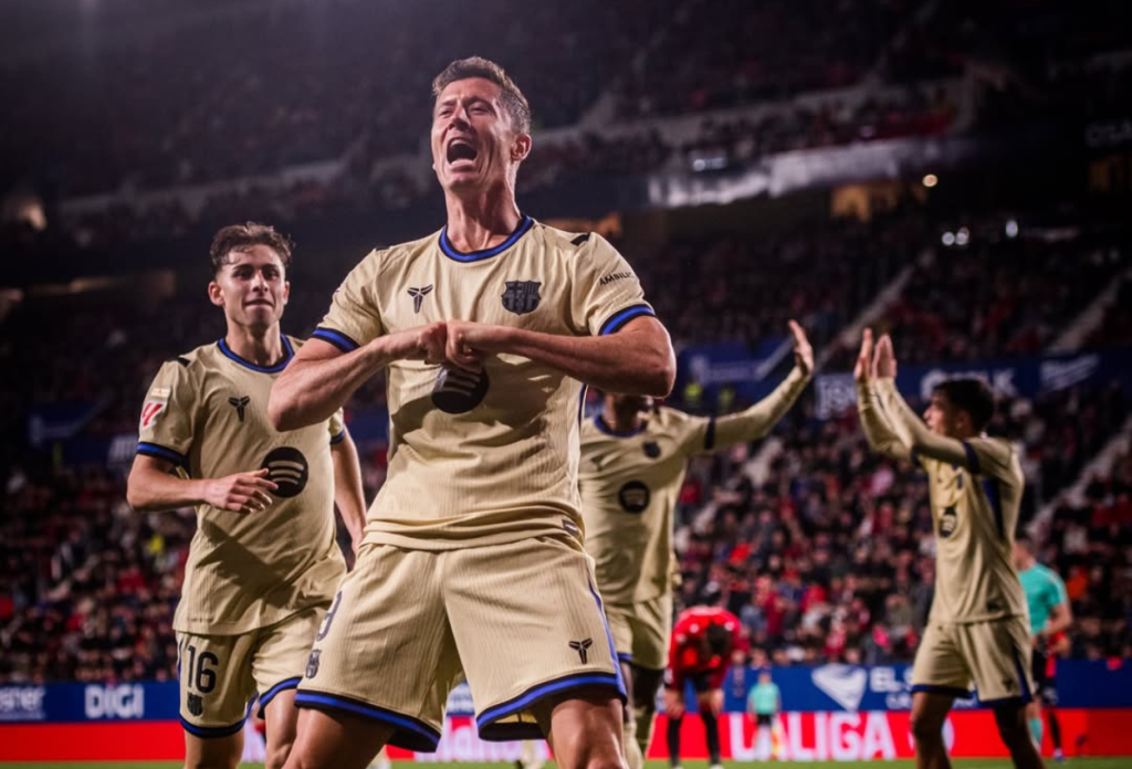 Osasuna vs Barcelona 1-2 Gol Telat Lewandowski-Torres Bawa Blaugrana Selangkah Lagi ke Final